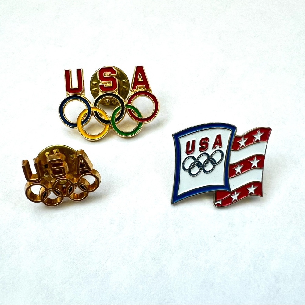 Vintage Team USA Olympics Pin Set